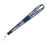 ID Badge Holder Horizontal Aluminum with Lanyard and Retractable