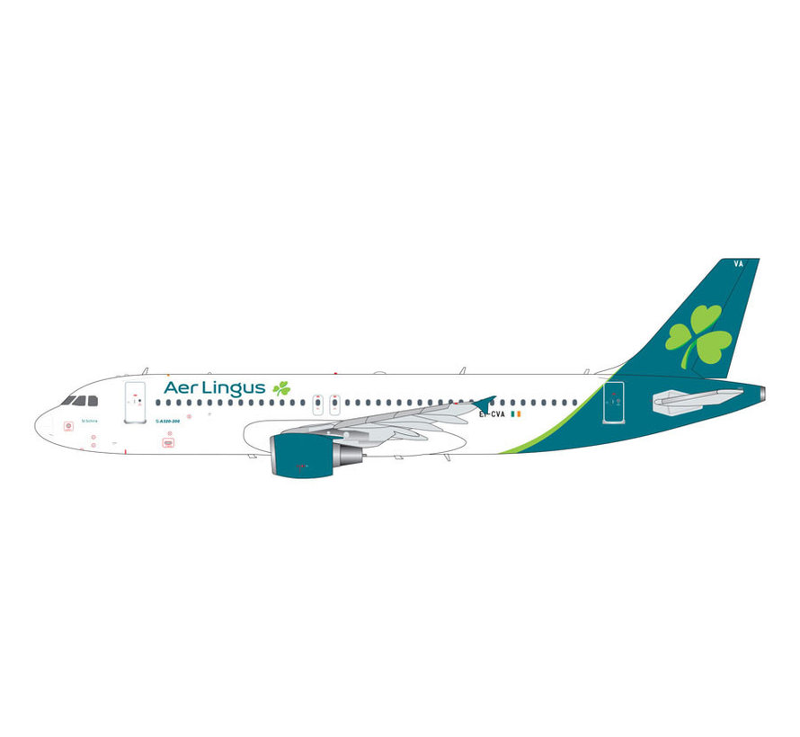 A320 Aer Lingus New Livery 2019 EI-CVA 1:200 with stand