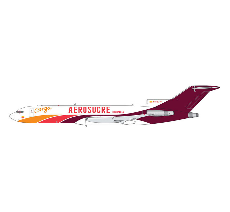 B727-200F Aerosucre Columbia Carga HK-5216 1:400