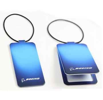 Boeing Store Living Blue Folding Travel Tag