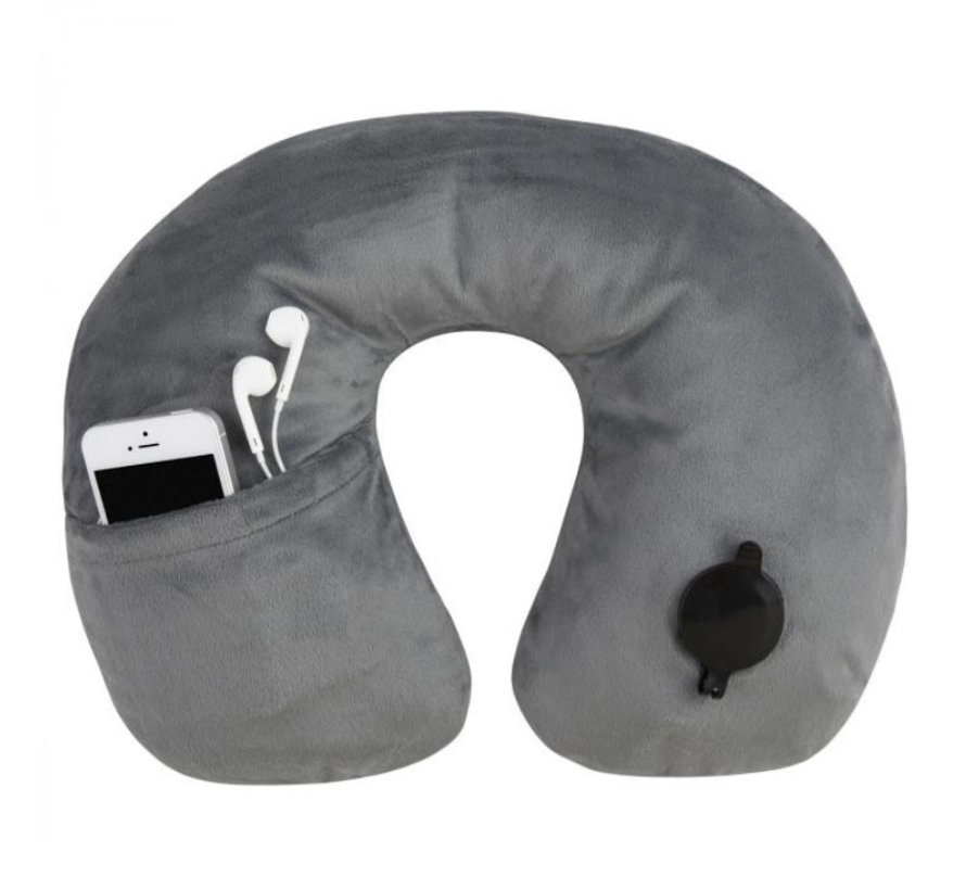 Deluxe Inflatable Pillow Gray