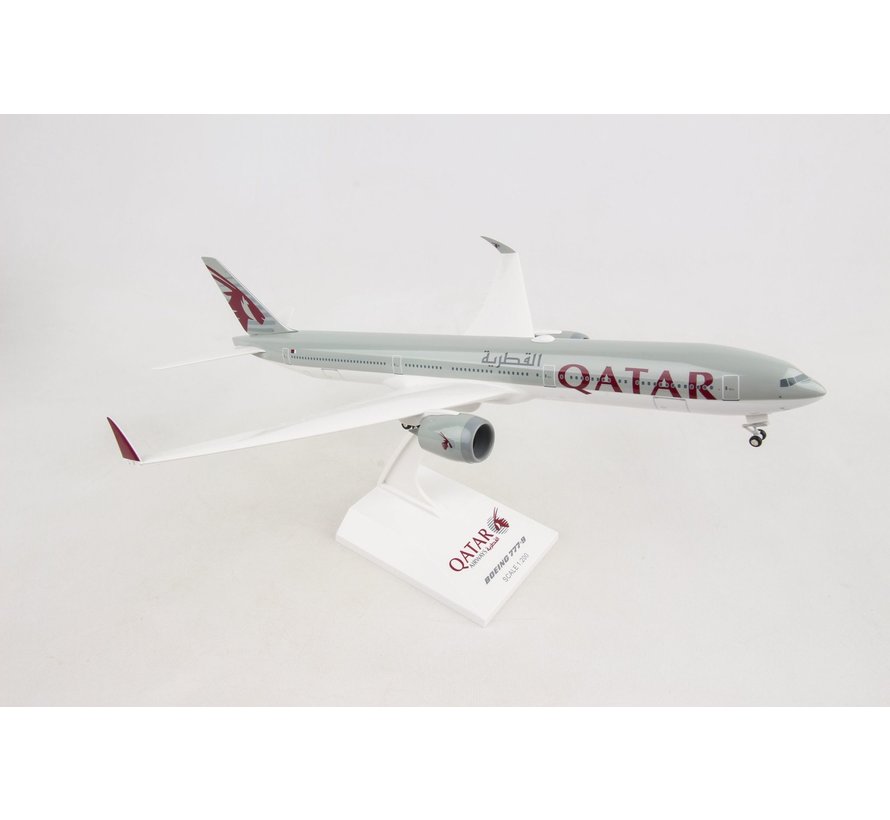 B777-9 QATAR 1:200 with Gear & Flex Wingtips