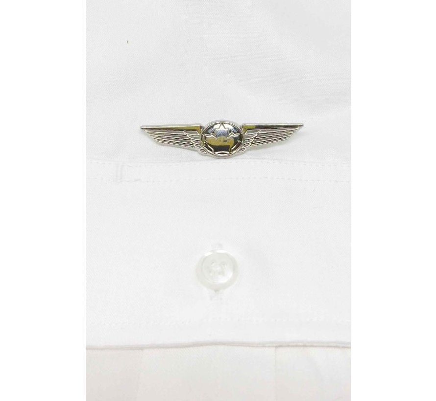 Pin Canadian Wings Silver 2.5" inches