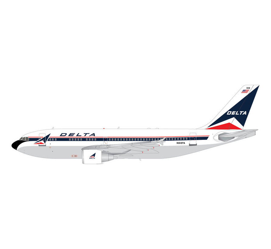 A310-300 Delta Widget N818PA 1:200 with stand