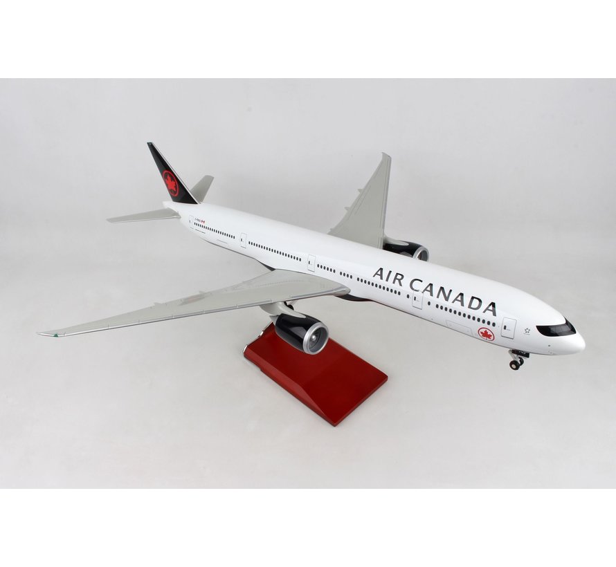 B777-300ER Air Canada 2017 livery 1:100 Wood Stand & Gear