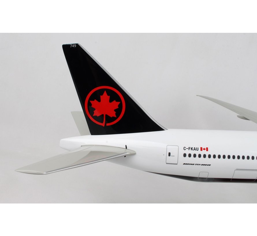 B777-300ER Air Canada 2017 livery 1:100 Wood Stand & Gear