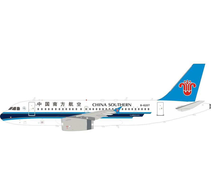 Airbus A319 China Southern B-6207 1:200 +NSI+