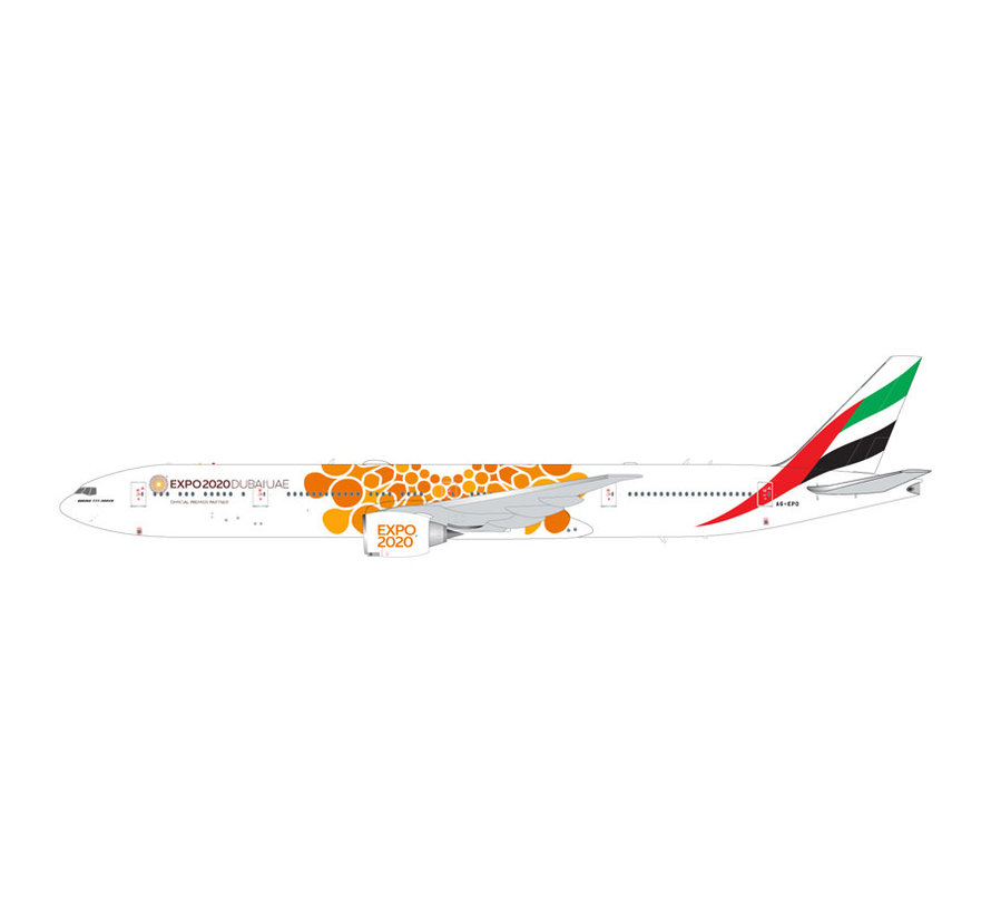 B777-300ER Emirates Orange Expo 2020 A6-EPO 1:200