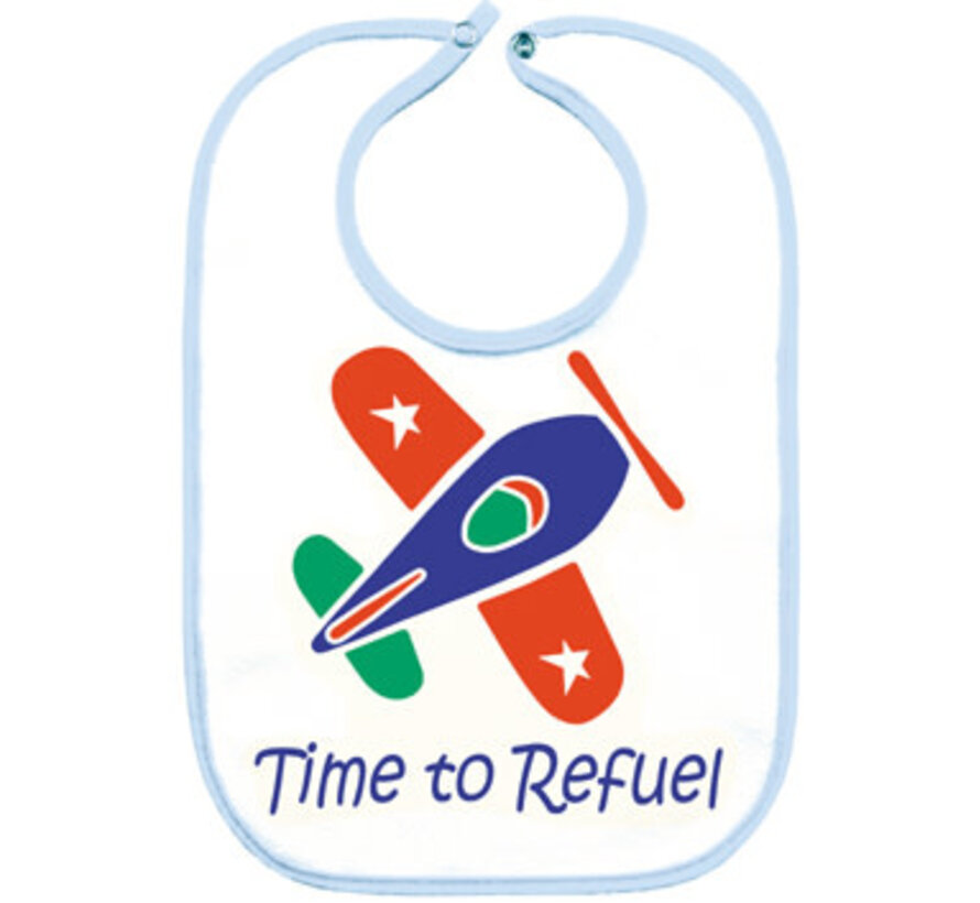 Bib Time To Refuel Blue