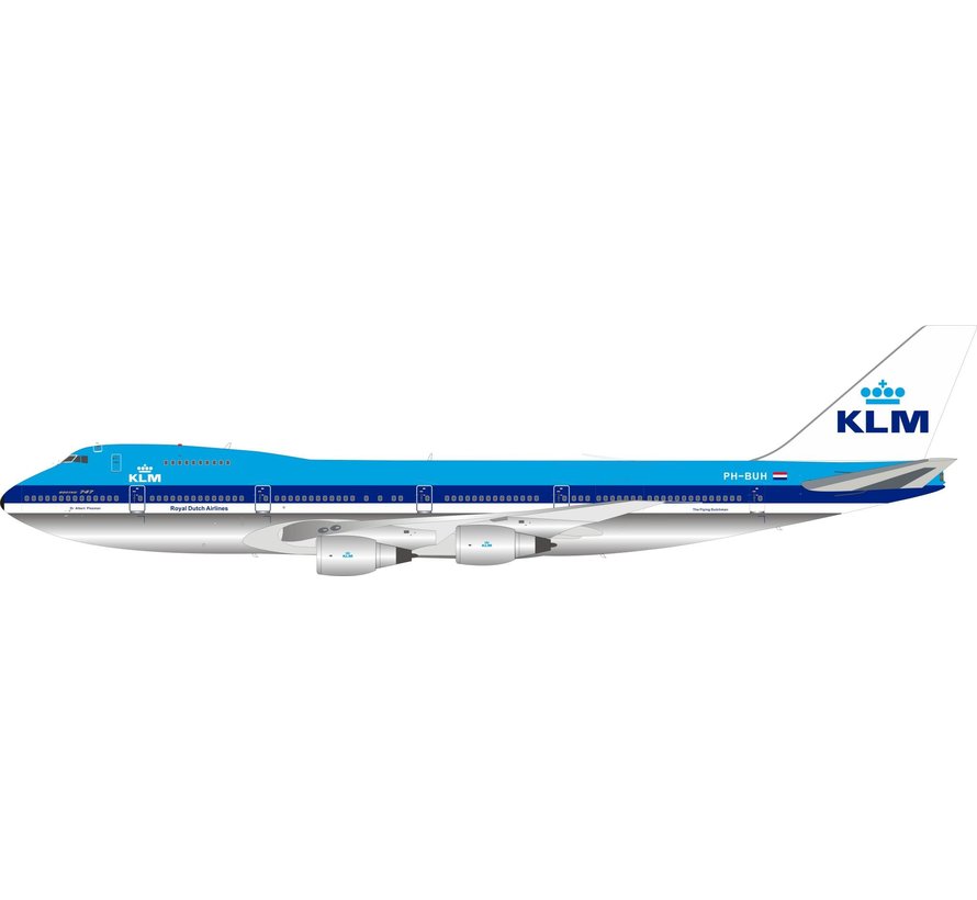 B747-200 KLM PH-BUH 1:200 Polished With Stand