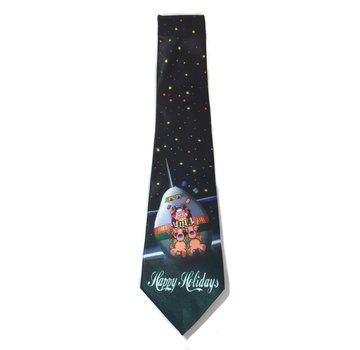 Stonehouse Collection Plane Chase Christmas Tie - Happy Holidays