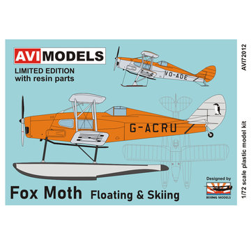 AVI Models DH83 Fox Moth RCAF Station Gander floats & skis 1:72