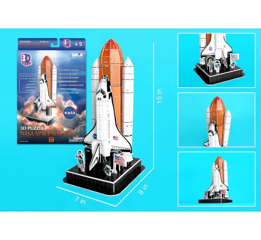 Space Shuttle 3D Puzzle On Launch Pad 87 Pieces