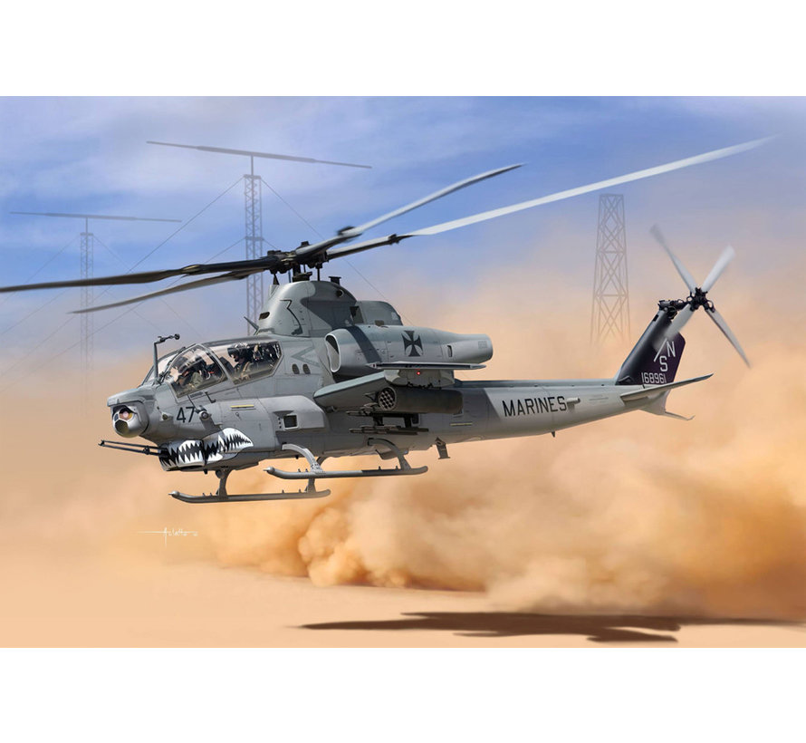 Bell AH-1Z Shark Mouth USMC 1:35 New Tool 2019
