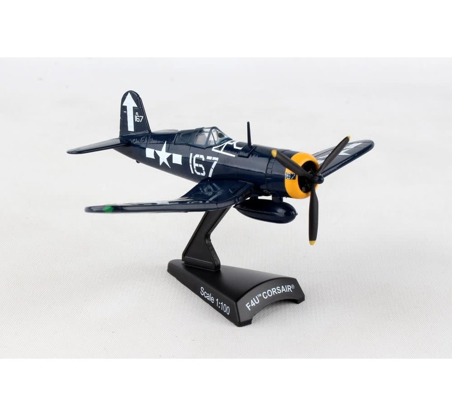 F4U Corsair US Navy WHITE167 1:100 with stand