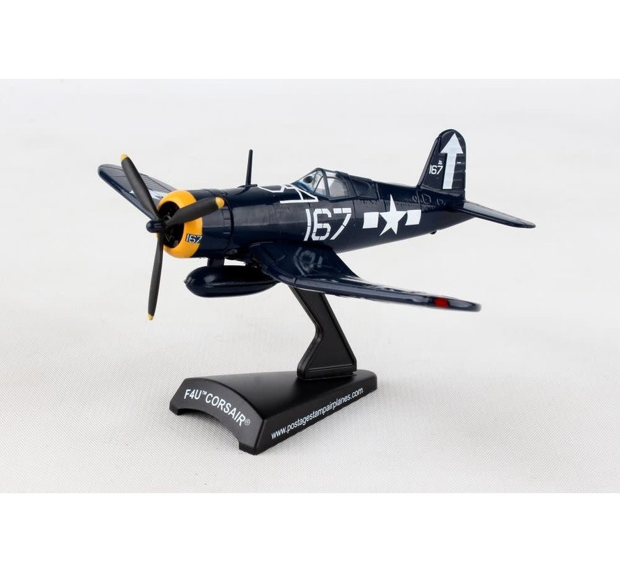 F4U Corsair US Navy WHITE167 1:100 with stand
