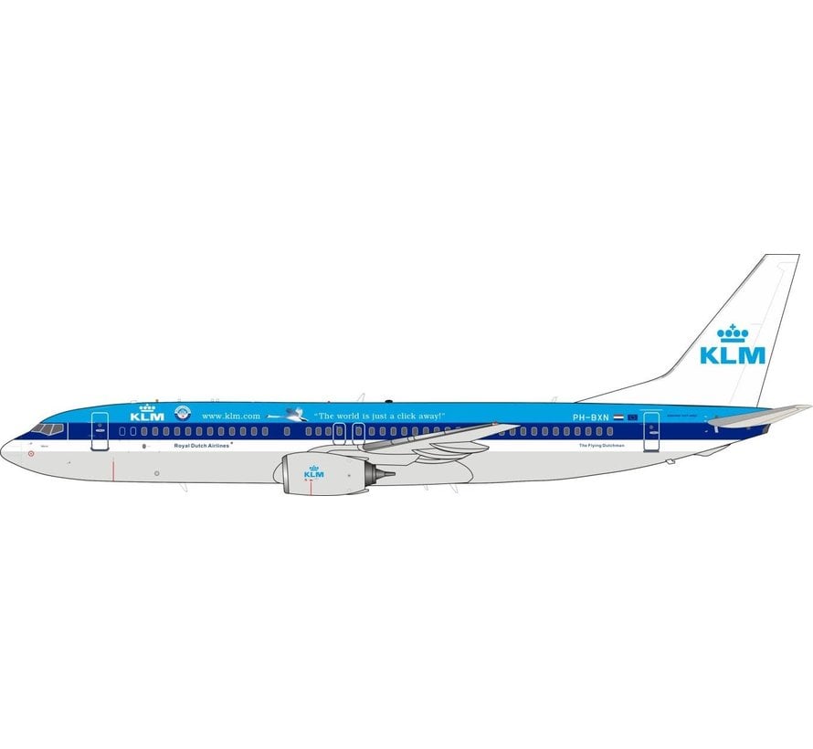 B737-800 KLM World is Just a Click PH-BXN 1:200