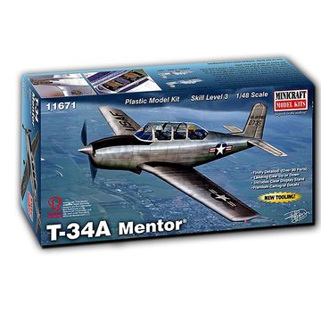 Minicraft Model Kits Beechcraft T34A/B Mentor 1:48 New Tool 2018