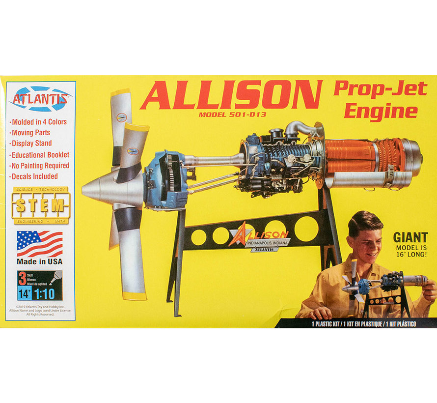 Atlantis Allison Prop-Jet Engine 1:10 [Ex-Revell]