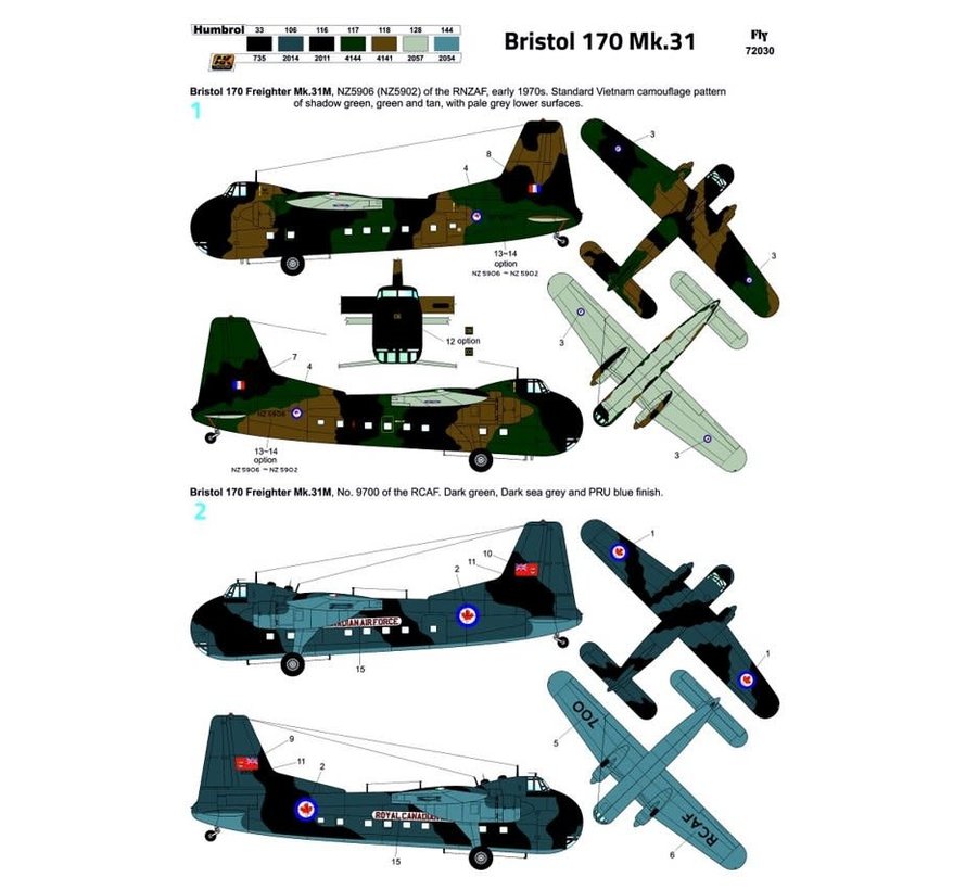 FLY Bristol 170 Freighter Mk.31 RCAF 1:72 NEW 2020
