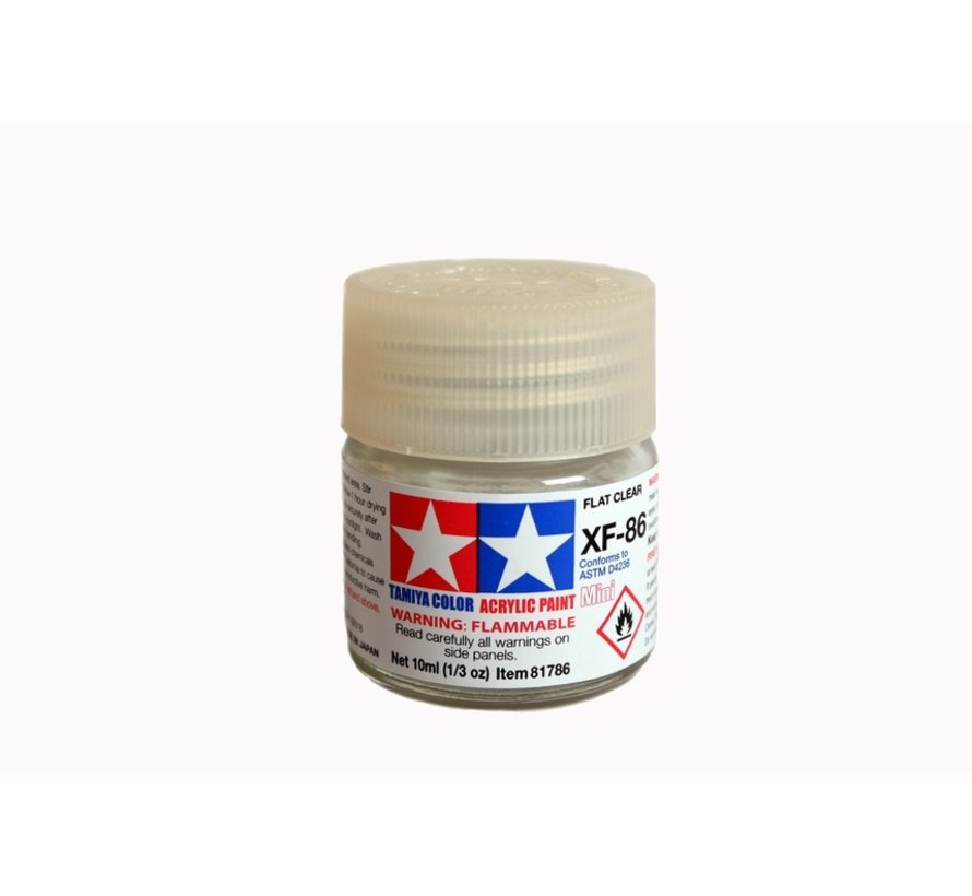 Acrylic Paint 10ml Flat XF-86 Flat Clear