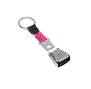 Keychain Seat belt Pink I love aviation