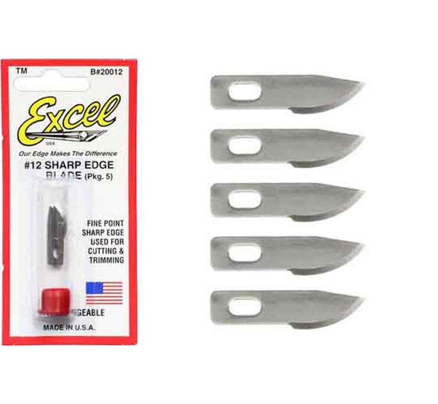 EXCEL MINI CURVED BLADES #12 [ 5pcs ]