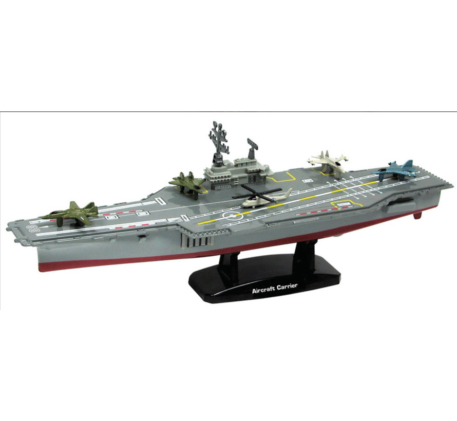 Die Cast Aircraft Carrier with 5 aircraft