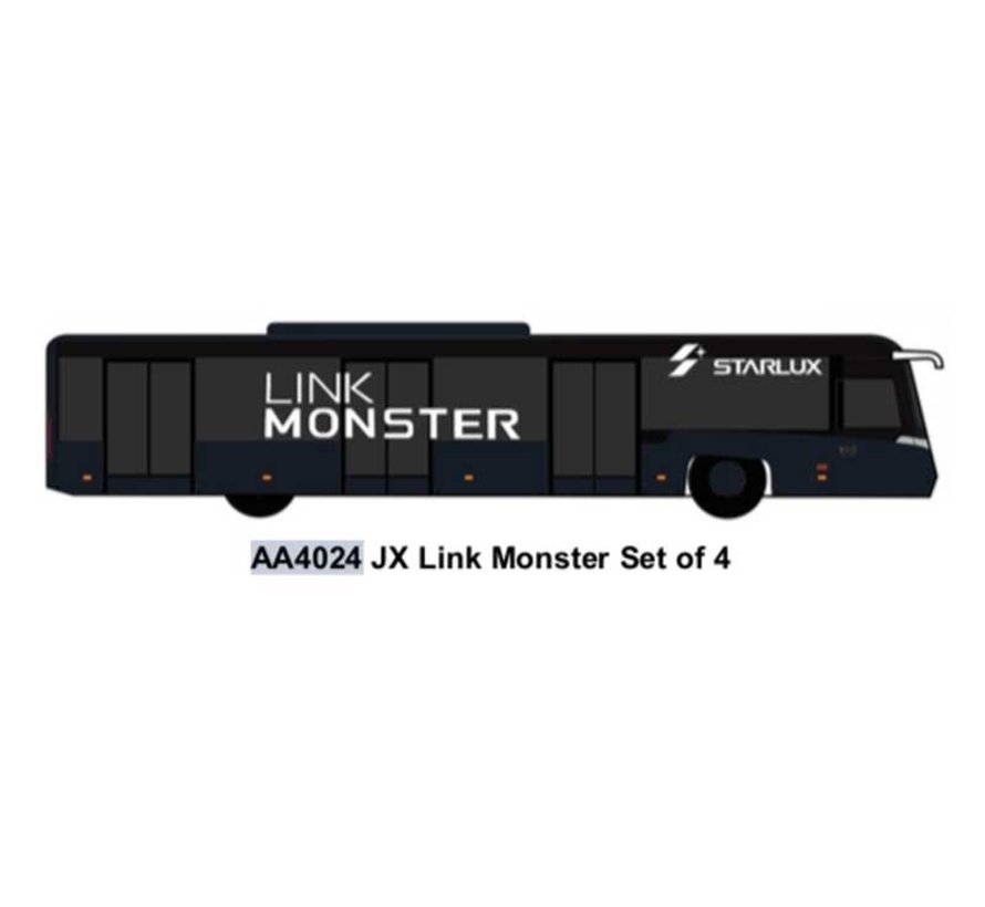 Airport Bus Starlux Link Monster 1:400 (4 in each set)