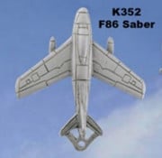 Key Chain F86 Sabre Pewter