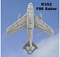 Key Chain F86 Sabre Pewter