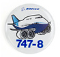Button Boeing 747-8