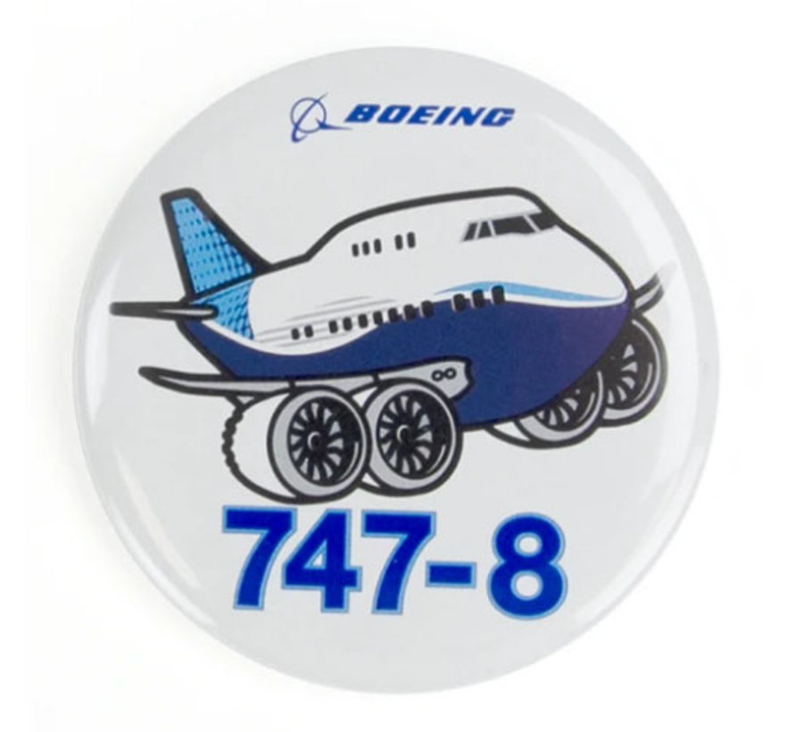 Button Boeing 747-8