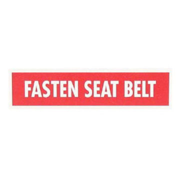Sporty's Fasten Seatbelt Placard
