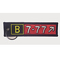 Keychain, Embroidered, Boeing 777 Runaway Sign
