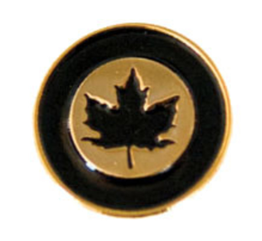 Pin RCAF Roundel gold black 3/4"