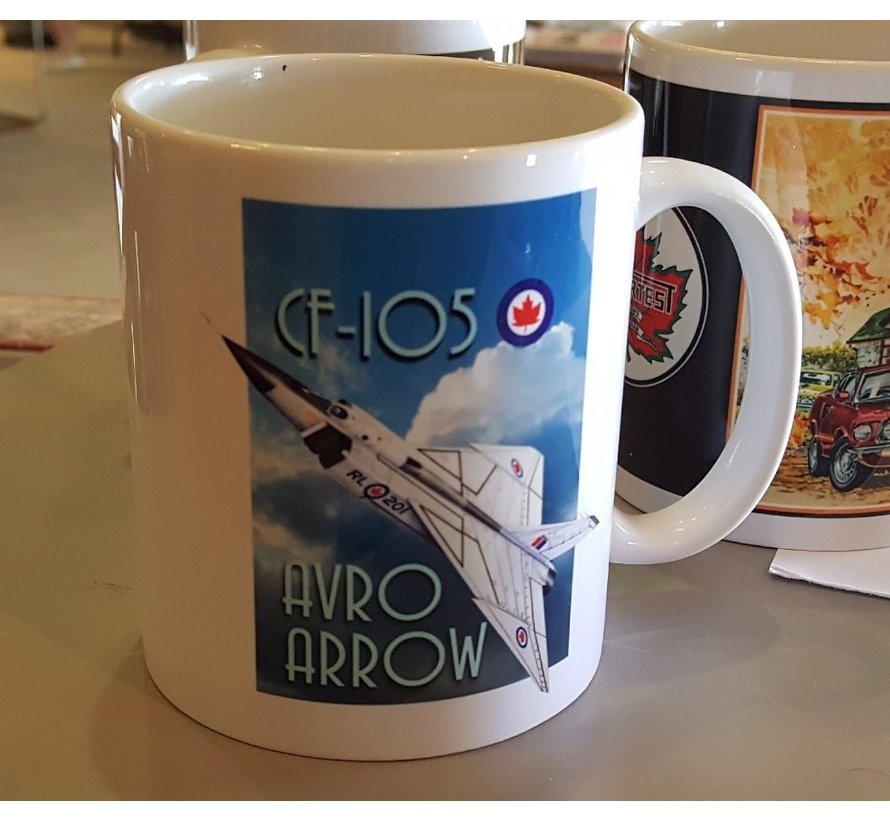 Coffee Mug - CF105 Avro Arrow #201 11 Oz