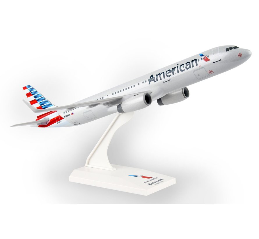 A321S American 2013 livery 1:150 sharklets with stand