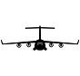 Sign C17 Globemaster III Silhouette Cutout Metal
