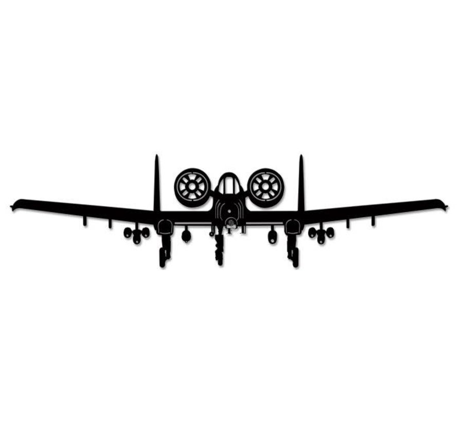 Sign A10A Thunderbolt II Silhouette Cutout metal