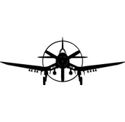 Sign F4U Corsair Silhouette Cutout
