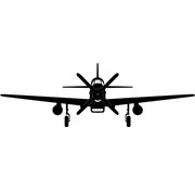 Sign P51 Mustang Silhouette Cutout