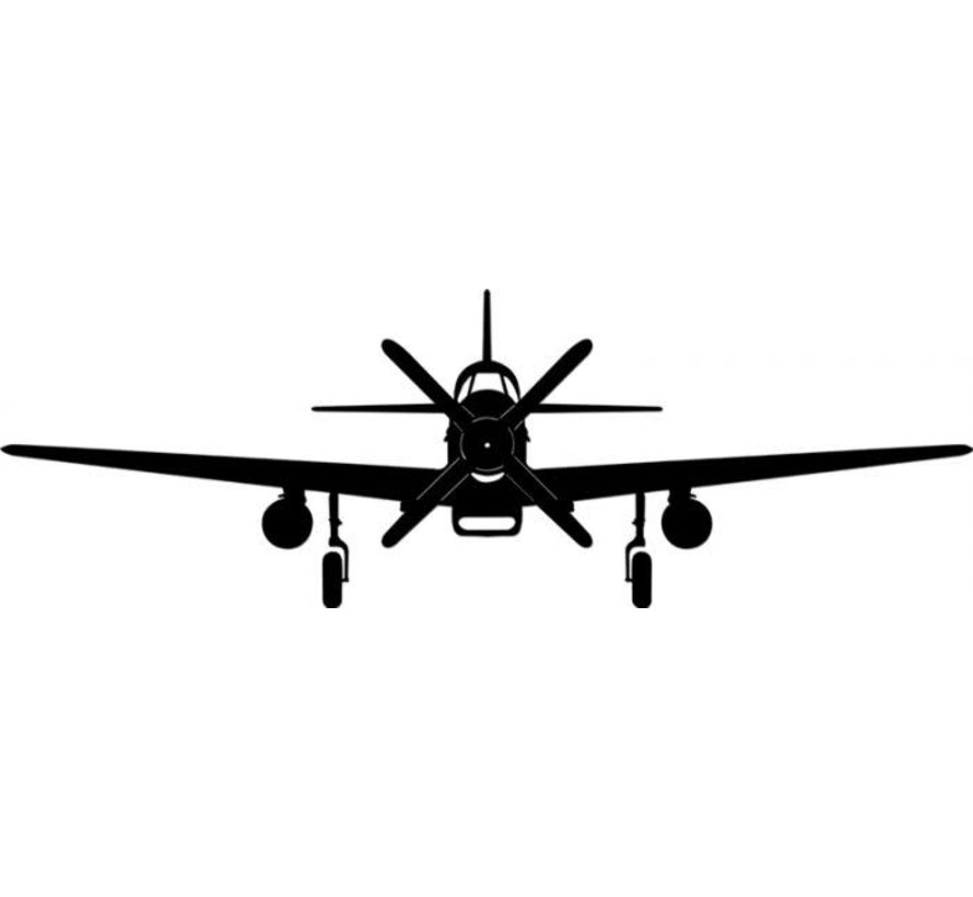 Sign P51 Mustang Silhouette Cutout