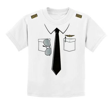 Kid's Pilot Uniform Tee White