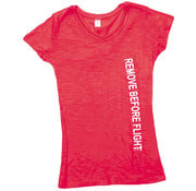 Remove Before Flight Ladies Slub Tee