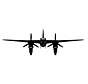 DH-98 Mosquito Silhouette Cutout metal