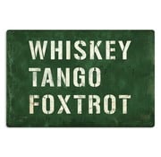 Sign WHISKEY TANGO FOXTROT