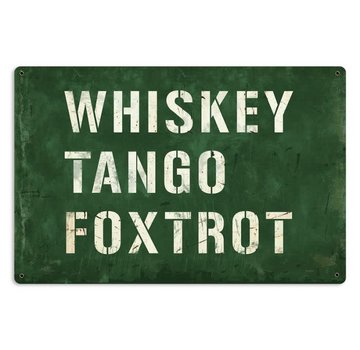 Sign WHISKEY TANGO FOXTROT