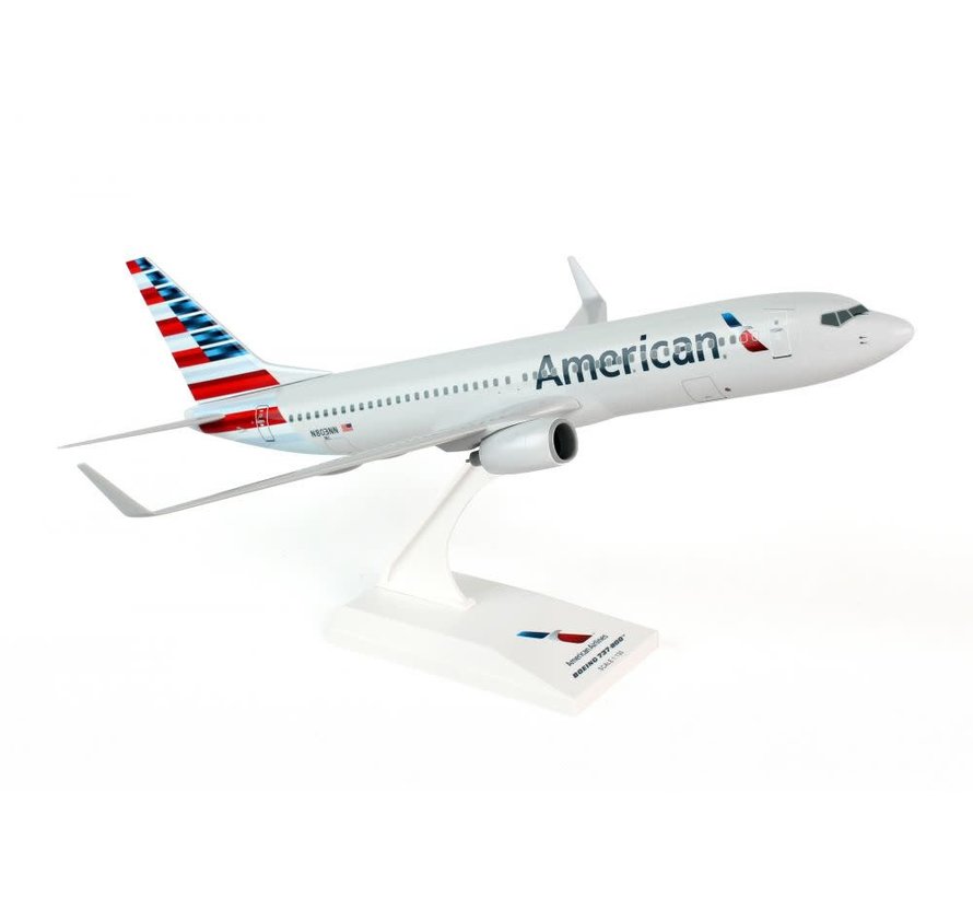 B737-800W American 2013 New Livery 1:130 with stand