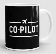 Airportag Mug Co-Pilot Black 11 oz